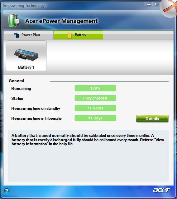 Acer Epower Management Deutsch