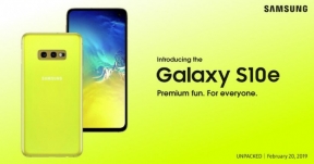 เผยภาพโปสเตอร์ Samsung Galaxy S10e มาพร้อมสีเหลืองเปรี้ยวจี๊ด