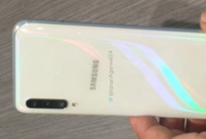 หลุดเครื่องจริง Samsung Galaxy A50 สีขาว Prism White สะท้อนแสงเงางาม