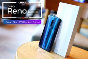 Unbox : พรีวิวแกะกล่อง OPPO Reno 10x Zoom 12GB Limited Edition พร้อมสีใหม่ Ocean Blue สวยจับใจในราคาเท่าเดิม !!