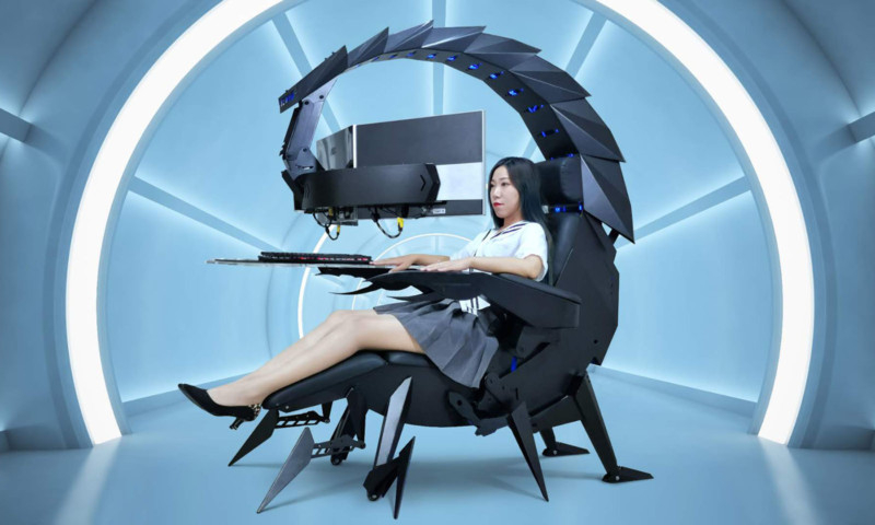 Gadget : สุดยอดเก้าอี้คอมพิวเตอร์ราคาหลักแสนกับ  Cluvens Scorpion Computer Cockpit