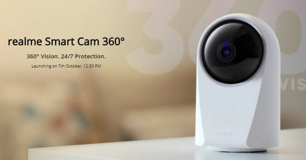 realme เตรียมเปิดตัว Smart Cam 360 ° กล้องวงจรปิดตัวแรกของแบรนด์ ในวันที่ 7 ตุลาคมนี้