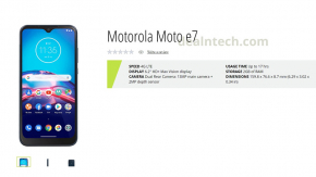 หลุดสเปคพร้อมภาพ Moto E7 มือถือราคาประหยัดจากร้านค้าออนไลน์ คาดจ่อเปิดตัวในเดือนนี้