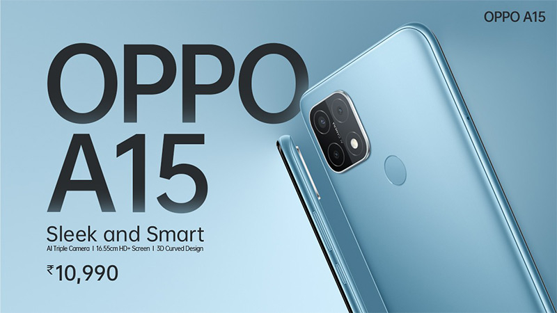 เปิดตัว OPPO A15 สมาร์ทโฟนรุ่นประหยัด มาพร้อมชิป Helio P35 แบต 4230mAh ในราคาไม่ถึง 5 พัน