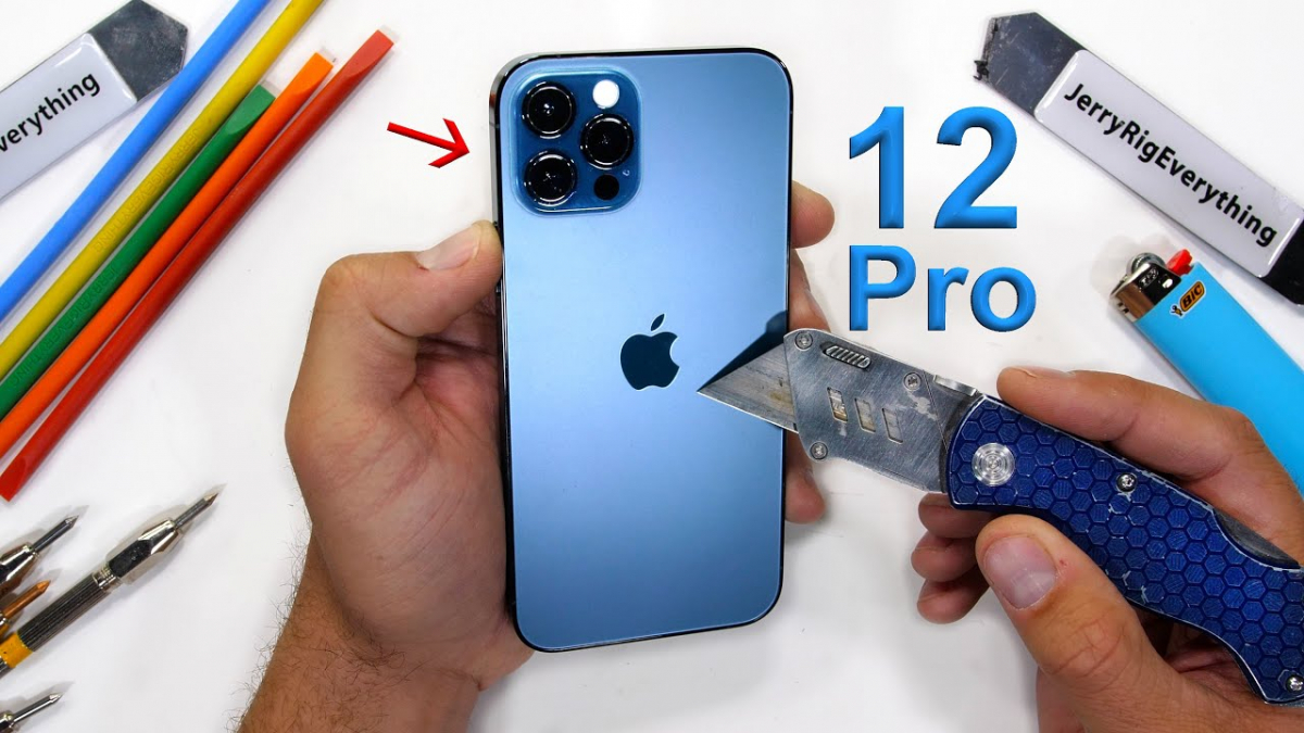 iPhone 12 Pro ถึงมือ JerryRig เรียบร้อย เผยจอ Ceramic Shield ยังเป็นรอยในระดับ 6 - 7 แต่บอดี้แข็งแกร่งขึ้นมาก !! (มีคลิป)