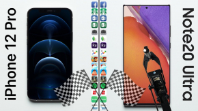 เปรียบเทียบความเร็ว iPhone 12 Pro vs Galaxy Note20 Ultra ผู้ชนะคือ !? (มีคลิป)