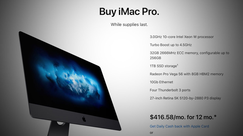 Apple ประกาศเลิกผลิต iMac Pro แล้ว โดย Store ขึ้นป้าย ซื้อได้จนกว่าของจะหมด