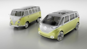 Concept รถตู้ Volkswagen retro inspire  ID buzz EV ไฟฟ้า 100%