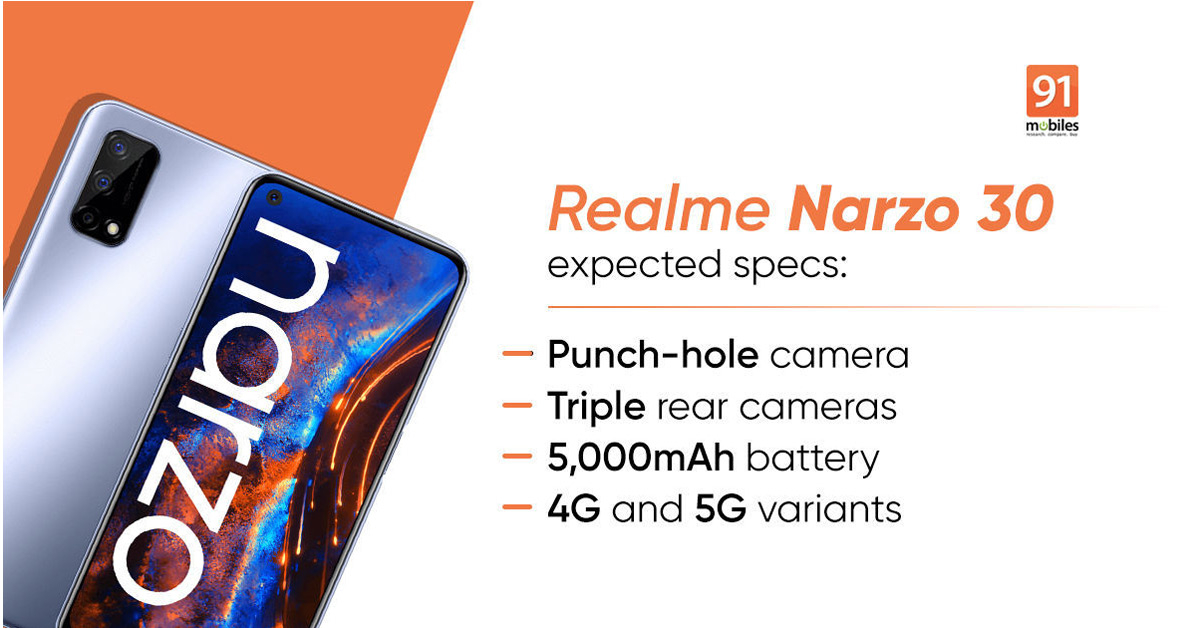 หลุดข้อมูล realme Narzo 30 ผ่าน Geekbench มาพร้อมชิปเกมมิ่ง Helio G95 RAM 6GB กล้อง 3 ตัว