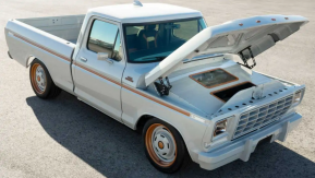 Ford f-100 ปี 1978 ที่ถูกแปลงเป็นระบบไฟฟ้าคล้ายๆกับ Mustang Mach-E GT ได้ถูกขายออกไปเรียบร้อยแล้ว