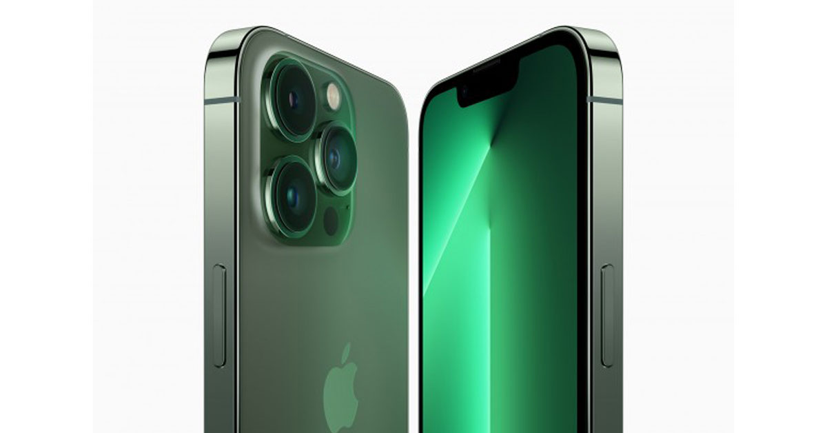  Apple เปิดตัวสีเขียวใหม่สำหรับ iPhone 13 และ iPhone 13 Pro สีเขียวอัลไพน์ สวยมาก