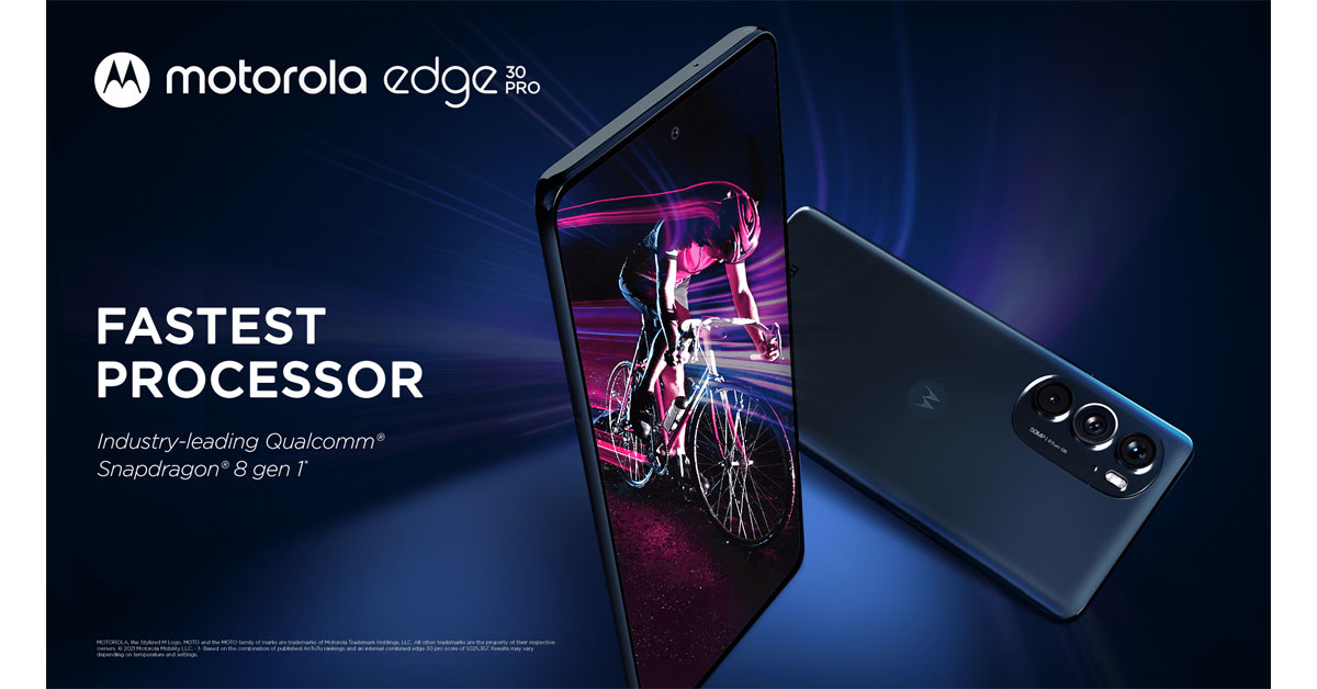 เปิดตัว Motorola Edge 30 Pro สมาร์ทโฟนพลังแรง Snapdragon 8 Gen 1 ในราคาประหยัด