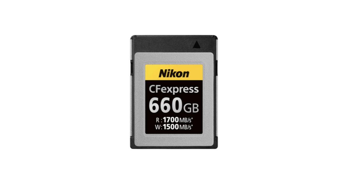 Nikon เปิดตัวผลิตภัณฑ์ใหม่กับ CFexpress Type B ความจุ 660 GB ราคาประมาณ 25,000 บาท