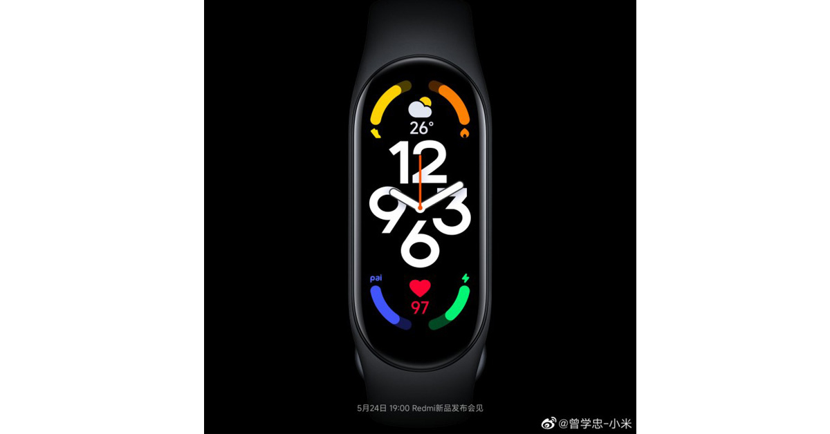 Xiaomi Mi Band 7 สมาร์ทแบนด์รุ่นใหม่ จอใหญ่ขึ้น ประกาศเปิดตัว 24 พ.ค. นี้