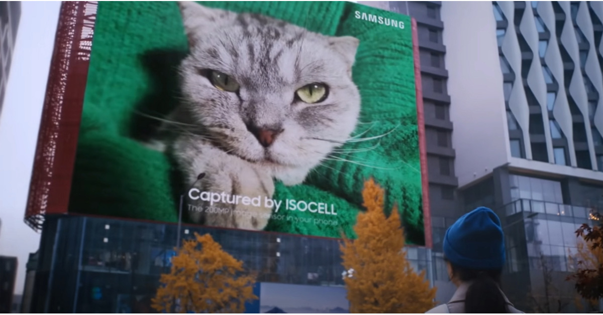 Samsung โชว์ประสิทธิภาพกล้อง 200MP ISOCELL HP1 พิมพ์ภาพแมวสุดคมชัดขนาดเท่าตึก!