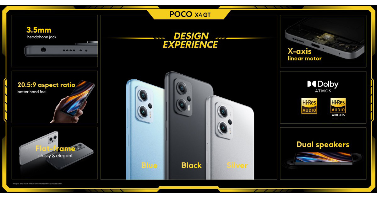 เปิดตัว Poco X4 GT สมาร์ทเกมมิ่งรุ่นใหม่พลัง Dimensity 8100 ตัวแรง