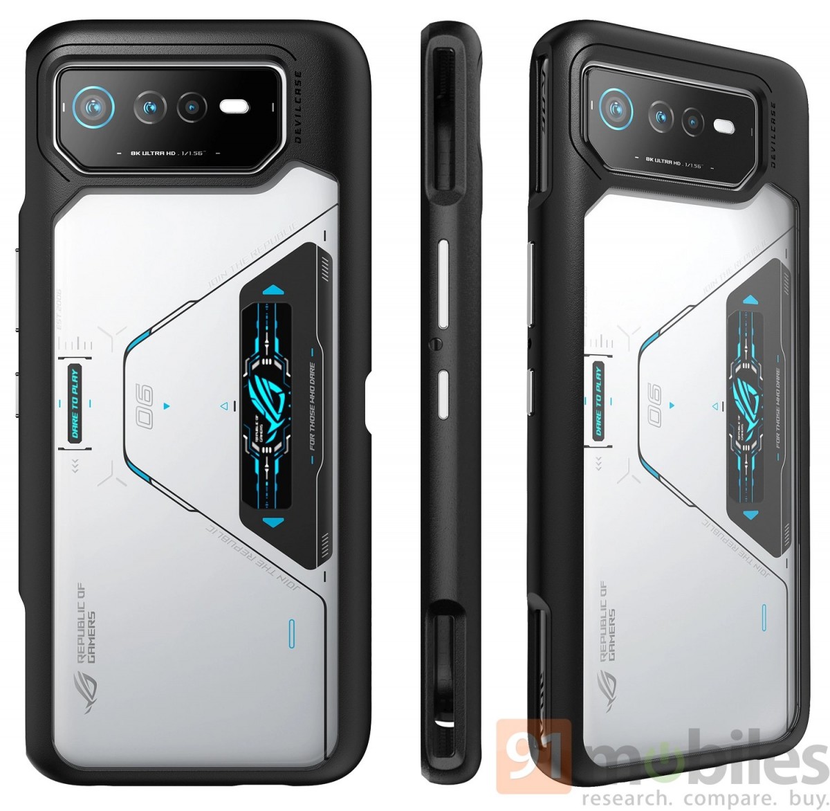 Asus Rog Phone 6 โชว์ภาพเรนเดอร์ชัดๆ พร้อมอุปกรณ์เสริมทำความเย็นขณะเล่นเกม 6760