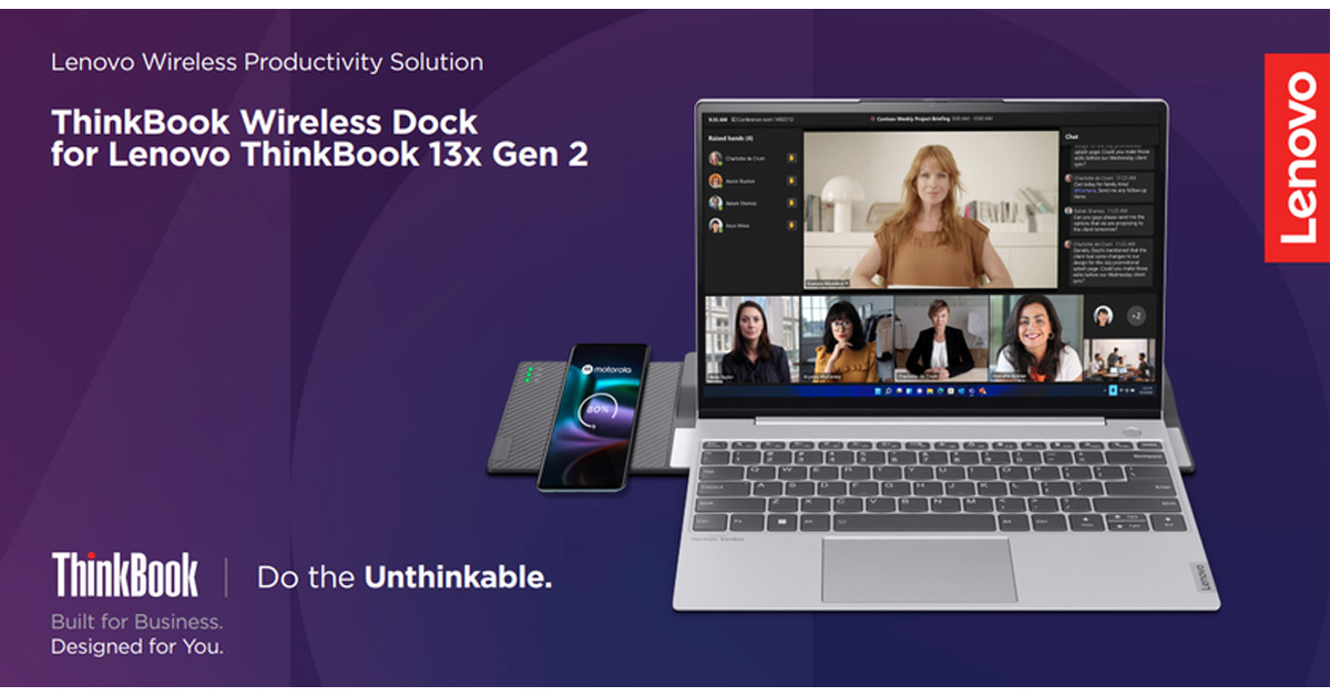 เปิดตัว Lenovo ThinkBook Wireless Dock อุปกรณ์ชาร์จไร้สาย 65W สำหรับโน้ตบุ๊ค ใช้เป็นฮับได้ด้วย