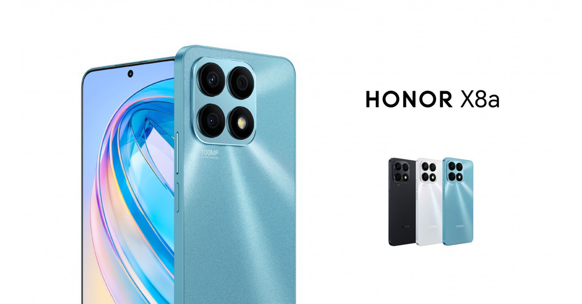 เปิดตัว Honor X8a รุ่นประหยัดตัวใหม่ กล้อง 100MP มี OIS และชิป Helio G88