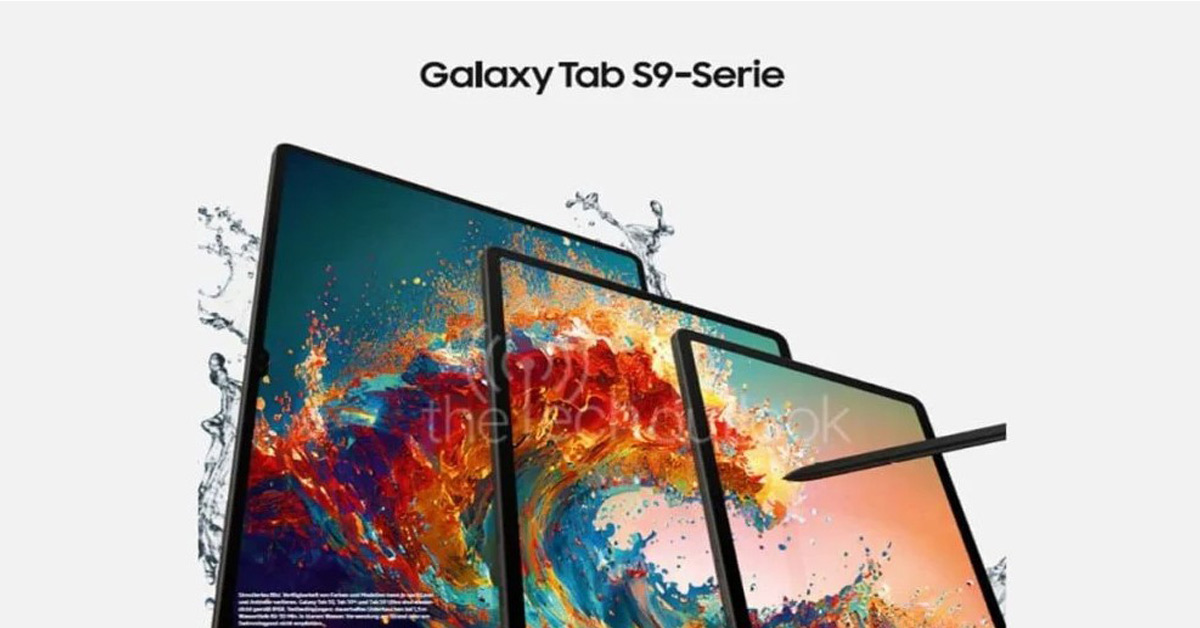 Samsung Galaxy Tab S9 Series เผยดีไซน์จริงจากภาพโปรโมทก่อนเปิดตัว