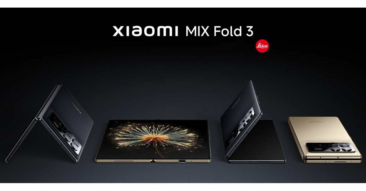 เปิดตัว Xiaomi Mix Fold 3 สมาร์ทโฟนพับได้ที่มีกล้องซูม Periscope และขุมพลัง SD8 G2