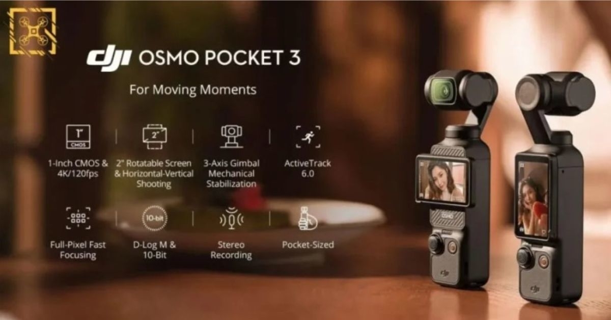 DJI Osmo Pocket 3 หลุดสเปคและฟีเจอร์ใหม่ พร้อมวันเปิดตัวปลายเดือนนี้