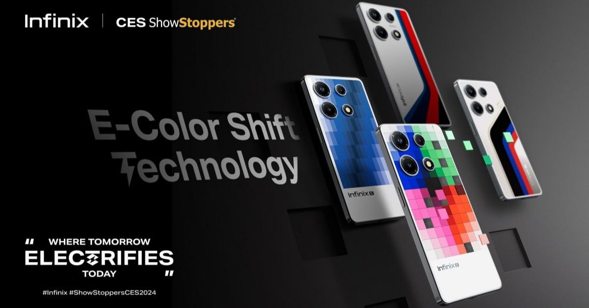 Infinix โชว์เทคโนโลยีฝาหลังเปลี่ยนสีได้ใหม่ E-Color Shift ด้วยเทคโนโลยี E-Ink แสดงสีได้มากกว่าเดิม