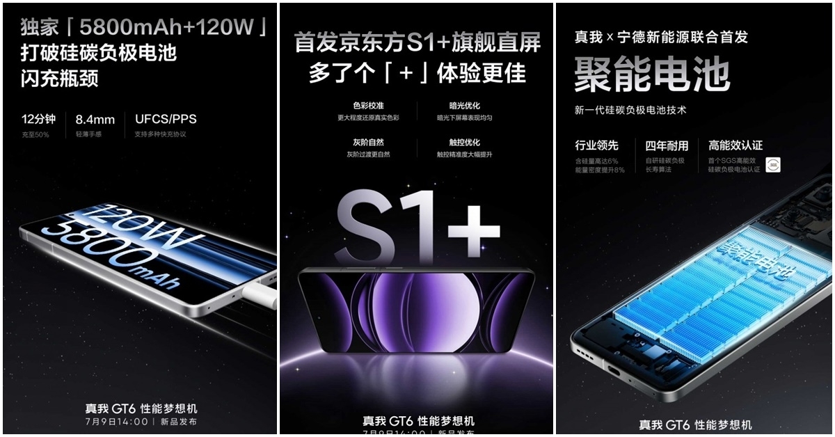 เผยคีย์สเปค Realme GT 6 เรือธงเวอร์ชั่นจีน ได้ SD8 Gen3 ชาร์จ 120W มือเปียกก็ทัชได้