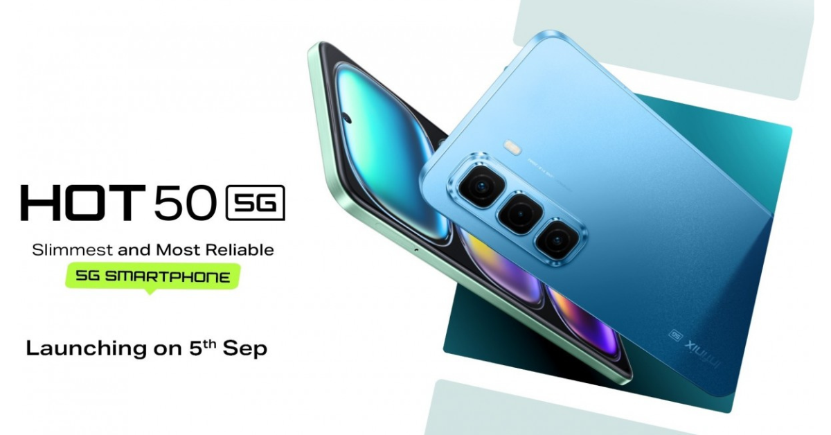 Infinix Hot 50 5G เผยวันเปิดตัว 5 กันยายน และจะเป็นมือถือ 5G ที่บางสุดๆ