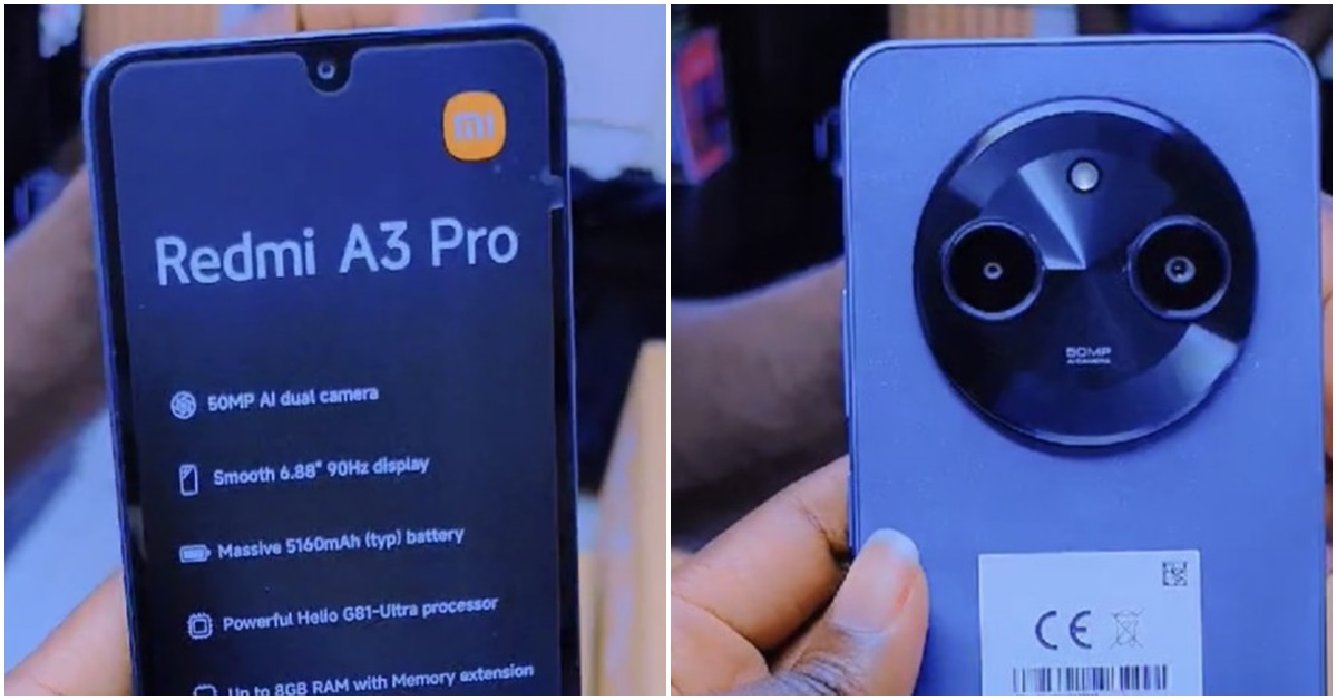 Redmi A3 Pro เผยข้อมูลบนร้านค้าออนไลน์ จอใหญ่ขึ้น ได้ CPU รุ่นอัปเกรด Helio G81 Ultra 