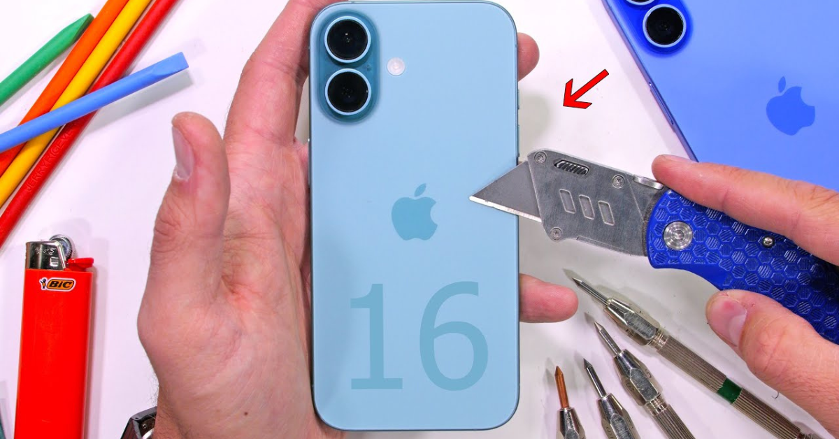 iPhone 16 ถูกเทสความแข็งแกร่งแล้ว บอดี้ไม่หักงอ หน้าจอทนไฟได้