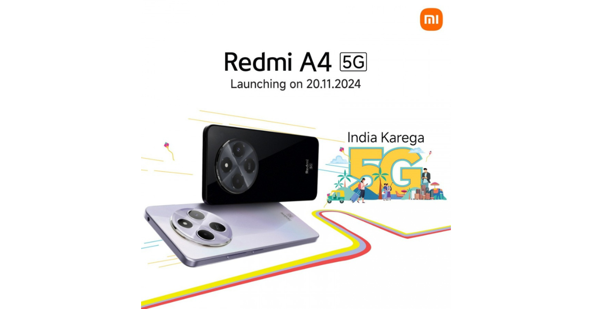 Redmi A4 5G หนึ่งในมือถือ 5G ที่ถูกที่สุดในอินเดีย จ่อวางจำหน่าย 20 พ.ย. นี้