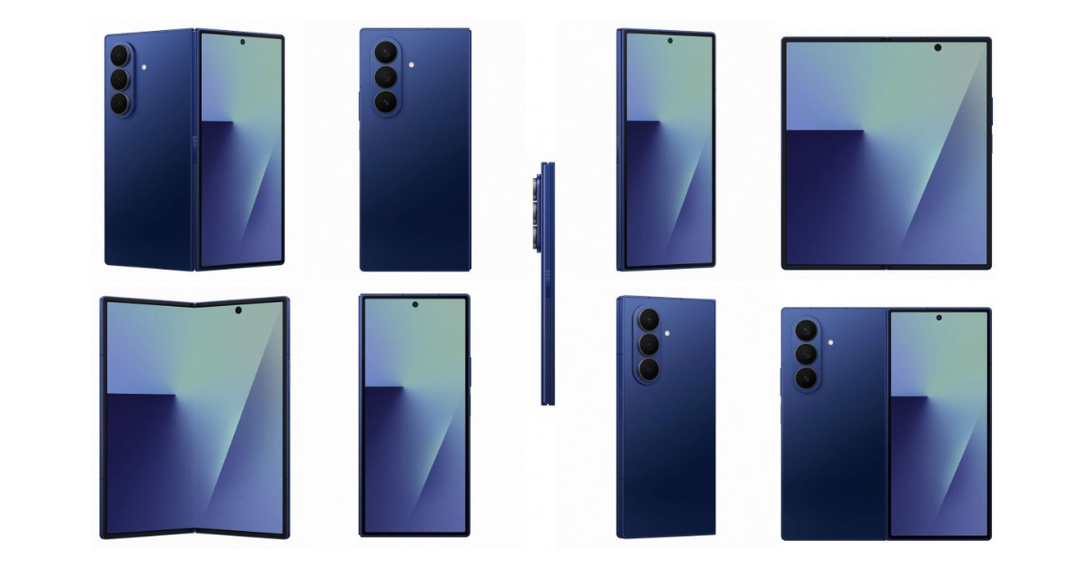 Samsung Galaxy Z Fold7 หลุดภาพเรนเดอร์อีกแล้ว! บางลง เบาลง สีใหม่สุดคูล! 
