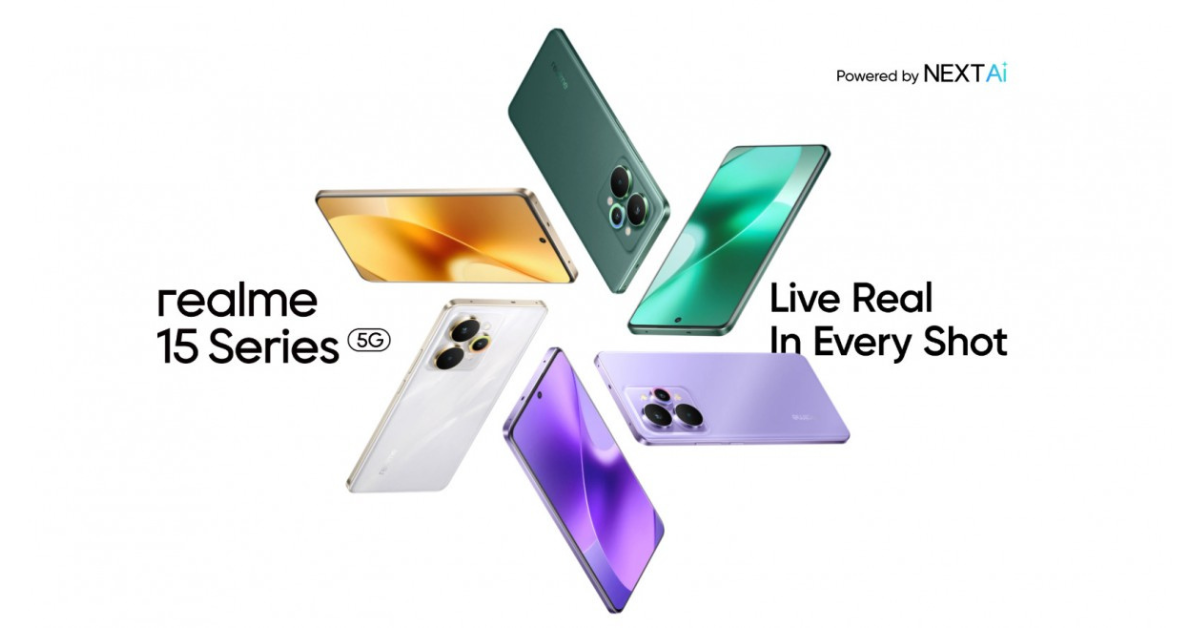 เปิดตัว Realme 15 และ Realme 15 Pro อัปเกรดจัดเต็ม แบตเตอรี่ 7,000 mAh ชาร์จเร็ว 80W!