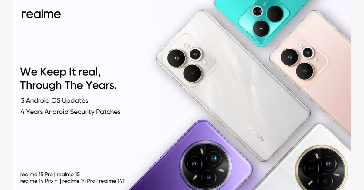 Realme ยกระดับนโยบายอัปเดตซอฟต์แวร์ รุ่นใหม่รับ Android 3 เวอร์ชั่น
