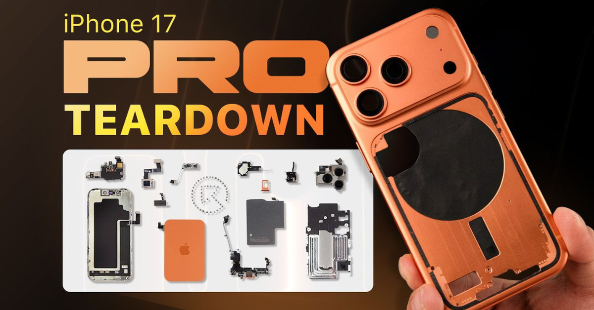 ไส้ในไม่ธรรมดา! iPhone 17 Pro โดนชำแหละแล้ว เผยกล้องใหญ่ขึ้น และซ่อมง่ายขึ้นจริง!