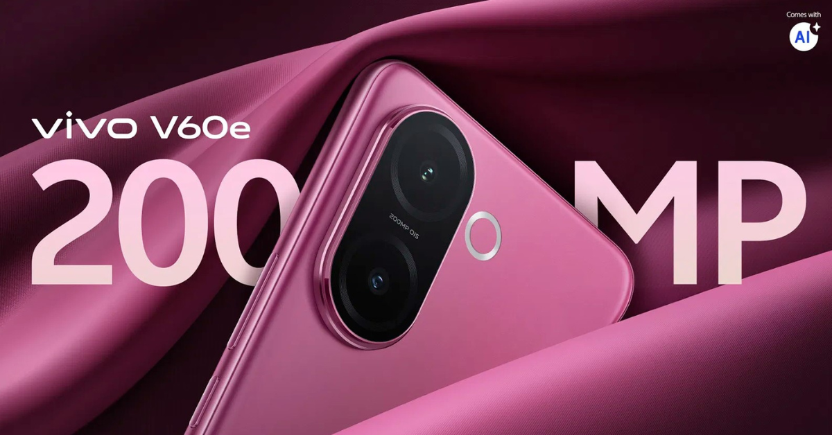 vivo V60e เปิดตัวแล้ว จัดเต็มกล้อง 200MP แบตเตอรี่ 6,500 mAh