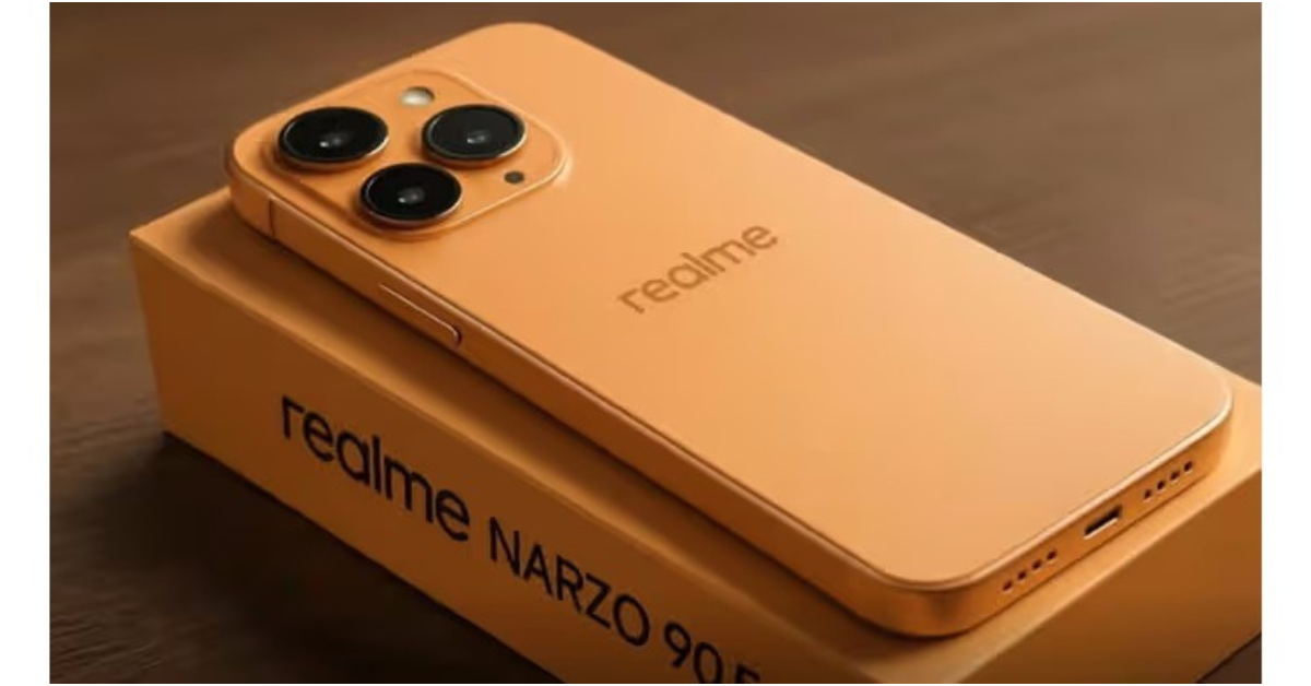 ภาพหลุด Realme Narzo 90 รุ่นพื้นฐาน ดีไซน์สีทองสุดซ่า สเปกไม่ธรรมดา แบต 6,500mAh ชาร์จ 80W! 