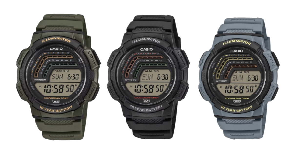 เปิดตัว Casio WS1800 นาฬิกาดิจิทัลสปอร์ตย้อนยุค แบตเตอรี่ 10 ปี ราคาเข้าถึงง่าย