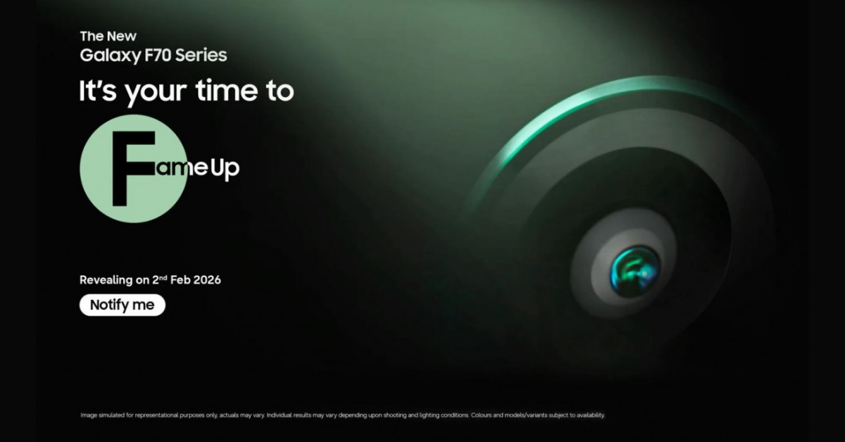 Samsung ส่งทีเซอร์ Galaxy F70 Series เตรียมบุกอินเดีย ชูจุดเด่นเรื่องกล้องภายใต้สโลแกน "Fame Up"