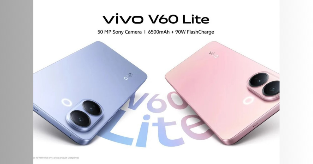 เปิดตัว Vivo V60 Lite รุ่นปรับปรุงใหม่ ชูจุดเด่นแบตฯ ยักษ์ 6,500 mAh และชิป Snapdragon รุ่นล่าสุด