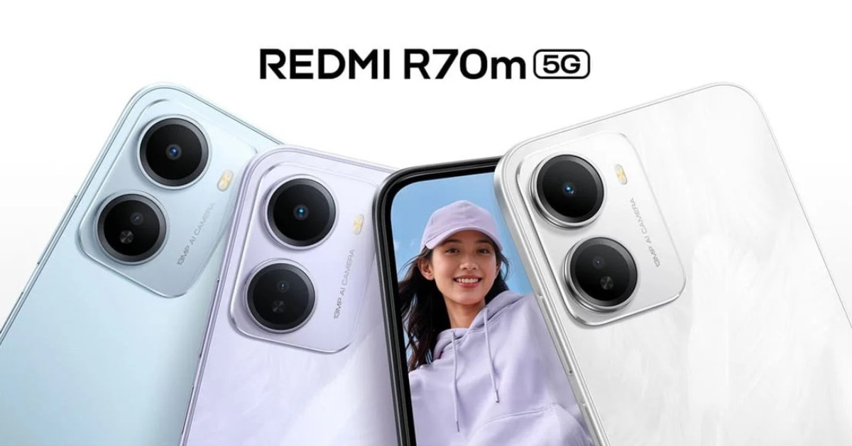 เปิดตัว Redmi R70 และ R70m สมาร์ทโฟนจอใหญ่ 6.9 นิ้ว พร้อมแบตเตอรี่สูงสุด 6,300 mAh