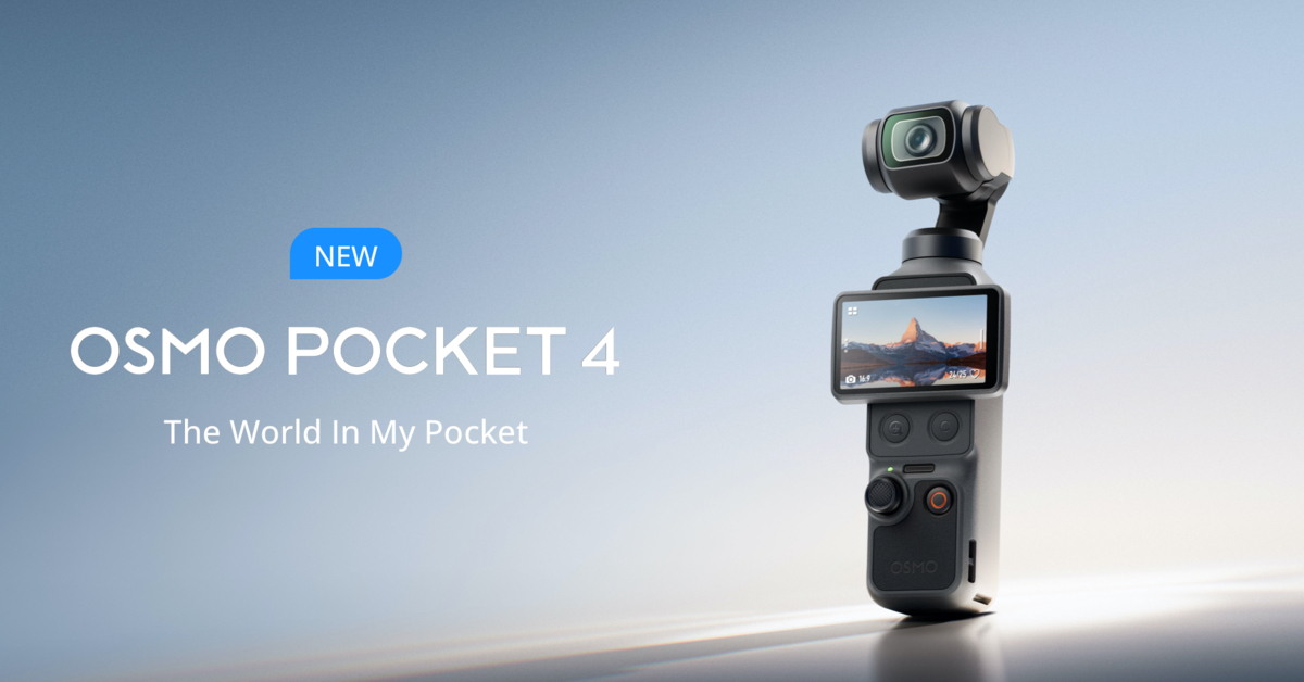 เปิดตัว DJI Osmo Pocket 4 กล้องกิมบอล เซนเซอร์ CMOS ขนาด 1 นิ้ว บันทึก 4K/240fps