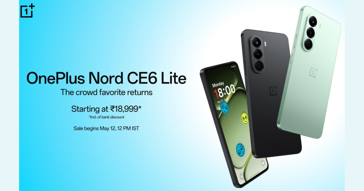 เปิดตัว OnePlus Nord CE6 Lite อัดแบตยักษ์ 7,000mAh พร้อมชิปเซ็ต Dimensity รุ่นใหม่ในราคาสุดคุ้ม