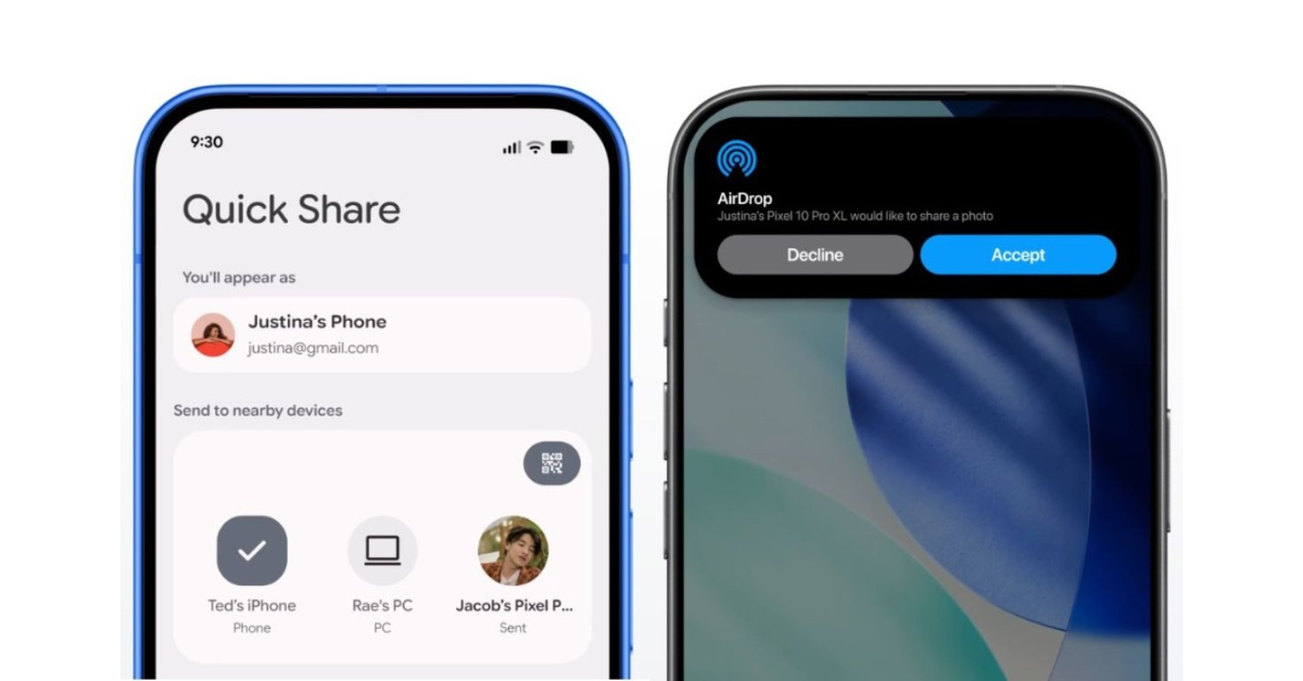 ทลายกำแพงระบบปฏิบัติการ Google ขยายฟีเจอร์ Quick Share ให้ส่งไฟล์ข้ามไป iPhone ได้บนมือถือหลายแบรนด์