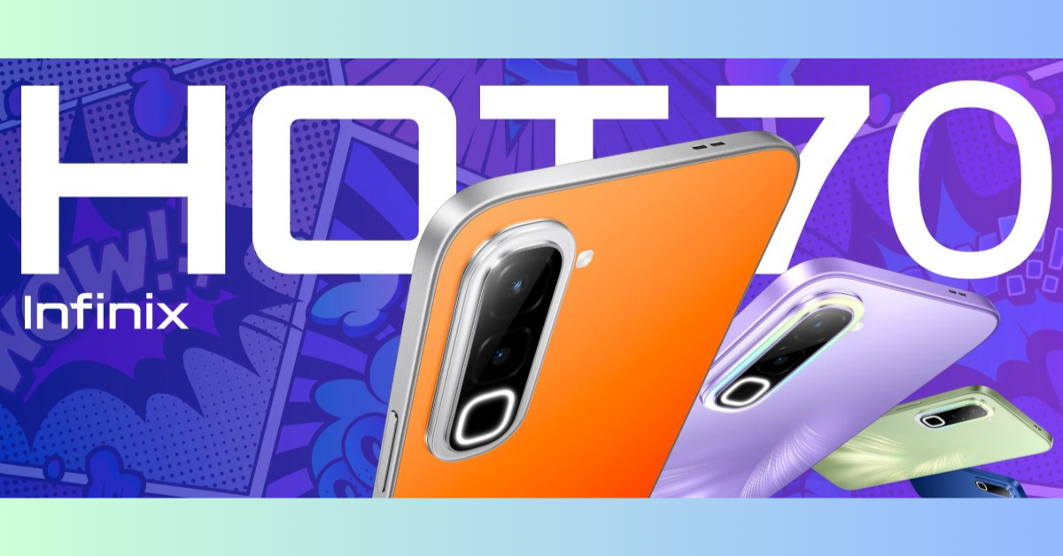 เปิดตัว Infinix Hot 70 รุ่นเริ่มต้นดีไซน์ล้ำฝาหลังเปลี่ยนสีได้ตามอุณหภูมิ พร้อมแบตเตอรี่อึด 6,000 mAh
